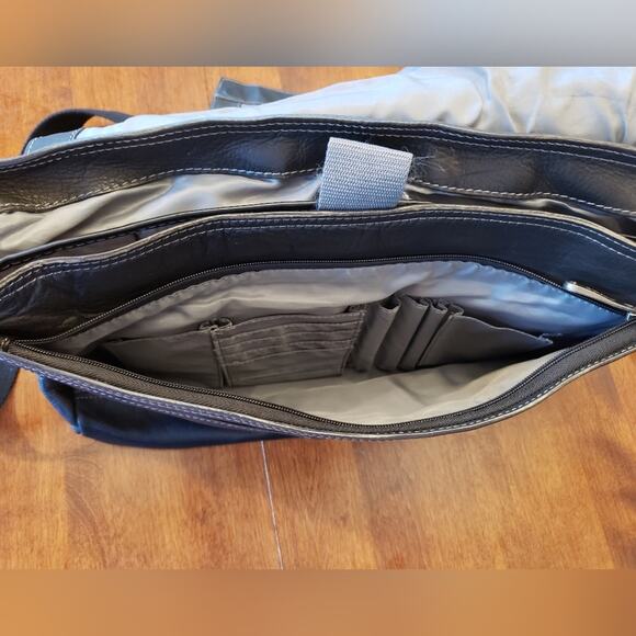 eBags vintage leather computer bag black - Picture 15 of 15